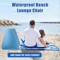 thumbnail image 5 of Inflatable Beach Cushion Lounge Chair,Leisure Beach Chair,Sky Blue, 5 of 5
