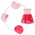 thumbnail image 5 of Girls Tulle Dress with Elephant Applique, Ruffle Sleeve Party Dress for Birthday Easter, Red & Pink Tutu Dress, Sizes 2T-10,Size 2 T, 5 of 9
