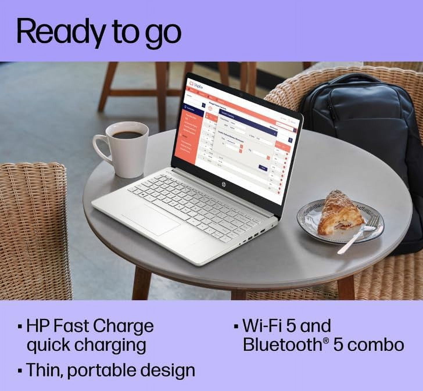 HP Stream 14" HD Laptop, Intel Celeron N4120 Processor, Intel UHD Graphics 600, 16GB RAM|320GB Storage, Fast Charge, HDMI, WiFi, Bluetooth, Win 11 Pro, Office Pro Lifetime