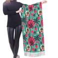 thumbnail image 4 of Shawl Wraps for Women - Red Bird palm trees Oversized Fall Winter Fashion Blanket Scarf for Women, 4 of 6