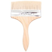 6" Wide Bristle Hair Wooden Handle Paint Brush Wall Painting Tool