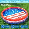 thumbnail image 6 of Americana 3 Ring Kiddie Pool 60'' X 12'' for Kids Toddlers Outdoor Indoor Fun, 6 of 6