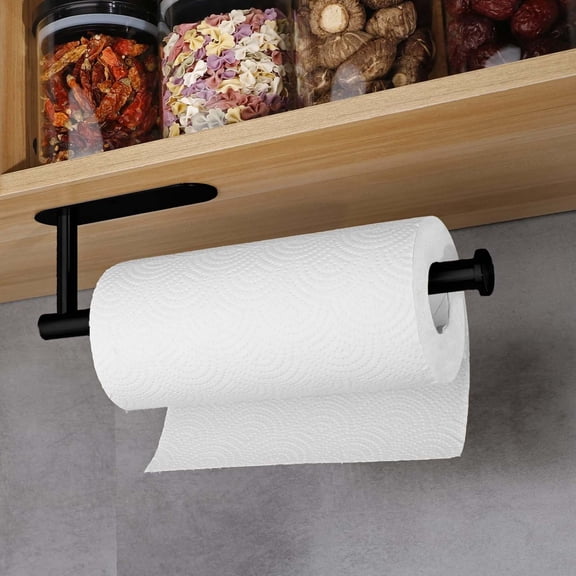 Toilet Paper Holder, Self Adhesive Toilet Paper Holder Wall Mount for Bathroom, SUS 304 Stainless Steel Command Strip Toilet Paper Roll Holder Stick On Wall, No Drilling, 1 Pcs, 6.22x3.23"