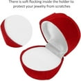 thumbnail image 6 of Jewelry Organizer, Jewelry Box, Red Rose Shape Vintage Ring Box Keep and Organize Your Favorite Jewelry, Soft Flocking Lining Ring Box Protect Your Jewelry from Scratches Effectively, 6 of 7