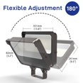 thumbnail image 3 of Foco LED HYPERLITE de 150 W, paquete de 2, 18000 LM, 5000 K, IP65, 3 of 9