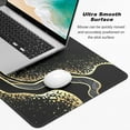 thumbnail image 2 of Extended Large Mouse Pad, XXL Gaming Mousepad 31.5 x 15.7 Inch, Big Computer Keyboard Desk Pad, Waterproof Mouse Mat with Stitched Edges and Non-Slip Base for Office Gaming, Black Marble, 2 of 6