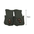 thumbnail image 5 of Women Faux Fur Boot Cuff Short Furry Leg Warmers Girls Winter Socks Knitted Boot Socks, 5 of 8