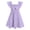 Purple, variant on Lanbubble Girls Dress Blue A-Line Ruffle Sleeveless Casual Holiday Summer Dress, 5-6 Years