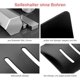 thumbnail image 2 of Jabonera de pared sin perforaciones para ducha, de acero inoxidable, autoadhesiva, para guardar esponjas, cepillos de jabón para baño, cocina y balcón (negro), 2 of 3
