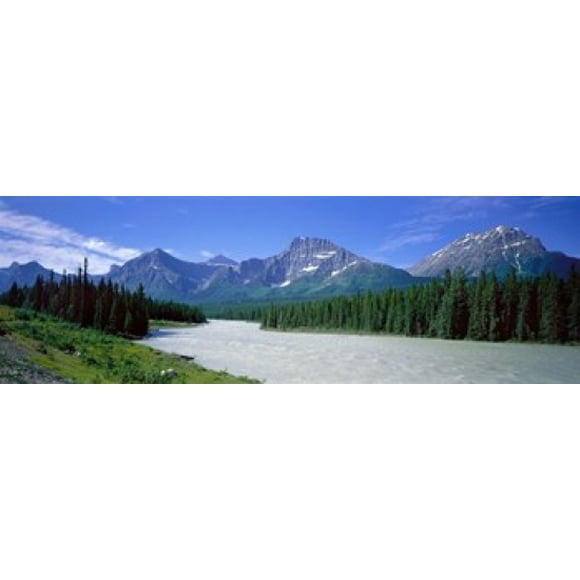 Rocky Mountains Near Jasper, Alberta Canada Poster Print (18 x 6)