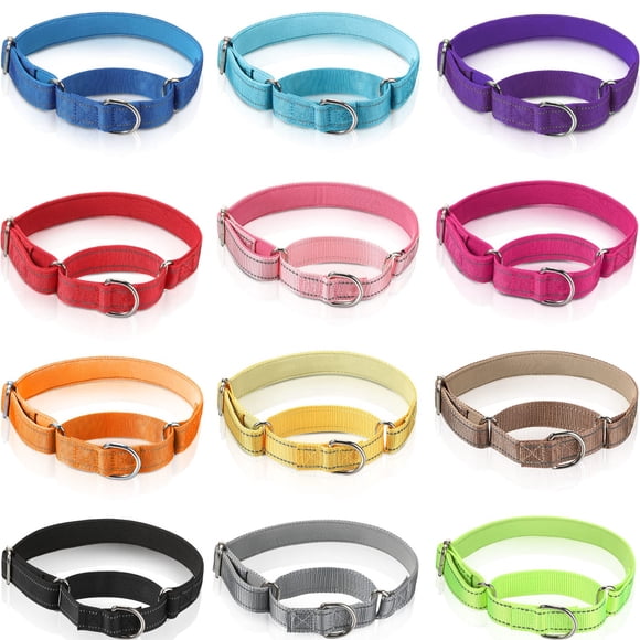 Collar Martingale Cunno para perros medianos reflectante, 12 unidades