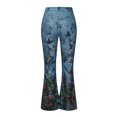 thumbnail image 3 of ZKCCNUK Pantalons pour Femmes Mode Décontractée Imprimé Pantalons Longs Droits Capris Longueur Complète en Solde, 3 of 6