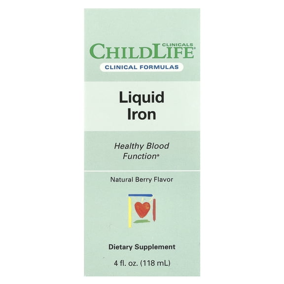 ChildLife Clinicals Liquid Iron, Natural Berry, 4 fl oz (118 ml)