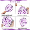thumbnail image 4 of Yanonmyfd Pink and Purple Balloons, 50PCS 12 Inch Confetti Balloons, Metallic Purple Pink Latex Balloons with Ribbon, Party Balloons for Birthday Shower Wedding Party Decorations,Green Black White, 4 of 33