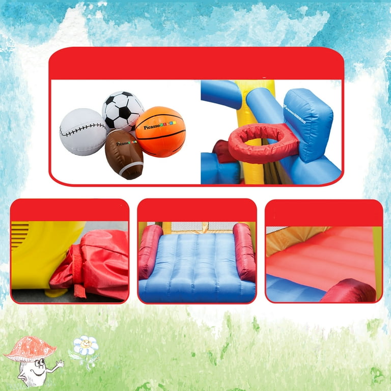 PicassoTiles Large Outdoor Inflatable Bounce House with