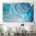 thumbnail image 5 of Alcohol Ink Wall Decor, Abstract Art, Blue Marble Wall Art, Modern Wall Decor, Modern Marble Art, Marble Canvas Art, Blue Canvas, Canvas Wall Decor - 3P-Natural Framed, 5 of 9