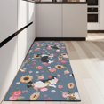 thumbnail image 4 of Border Collie Dog and Flower Florals Kitchen Rug Mat,Kitchen Runner Rugs Non Skid Washable,Decorative Kitchen Floor Mats for Kitchen,Sink,Laundry,17"X47", 4 of 5
