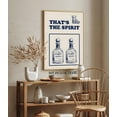 thumbnail image 2 of Vintage Tequila Canvas Poster Retro Cocktail Wall Art Trendy Blue Wine Bottle Painting That''s The Spirit Print Bar Cart Decor Picture for Living Room Bedroom Man Cave Gifts 12x16Inch Unframed, 2 of 6