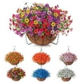 thumbnail image 3 of 10 Inch Diy Chain Basket With Vibrant Artificial Flowers For Decoration, 3 of 4