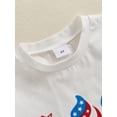 thumbnail image 6 of BemeyourBBs Kids Toddler Baby 4th of July Outfit Patriotic Summer Independent Day Clothes Short Sleeve Ice Cream Print T-shirt with Tulle Tutu Skirt Set Fourth of July Baby Clothing, 6 of 9