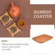thumbnail image 3 of 1pc Bamboo Coaster Retro TeaCup Coaster Tejido Posaveado para habitación (color de madera), 3 of 5