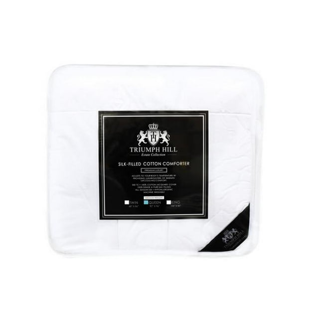 Triumph Hill Silk Heavy Weight Bed Comforter, Queen