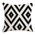thumbnail image 1 of Pillow Cover Geometric Pattern Throw Pillowcase Exquisite Design Super Soft Wear Resistant Decorative Cushion Cover for Bedroom Sofa Hidden Zipper, 1 of 8