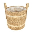 thumbnail image 1 of Cesta tejida para maceta con forro, decoración multifuncional con 30 cmx30cm, 1 of 9