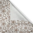 thumbnail image 6 of Ambesonne Brown Paisley Valance & Curtain, Antique Leafy Flowers, 55"x45", Chocolate and White, 6 of 7