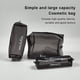 thumbnail image 4 of Jumpingount Bolsa de cosméticos Maquillaje a prueba de agua Bolsas transparentes con estilo Almacenamiento Transparente Estuches de moda de Bolsas de maquillaje Negro Pequeño, 4 of 6