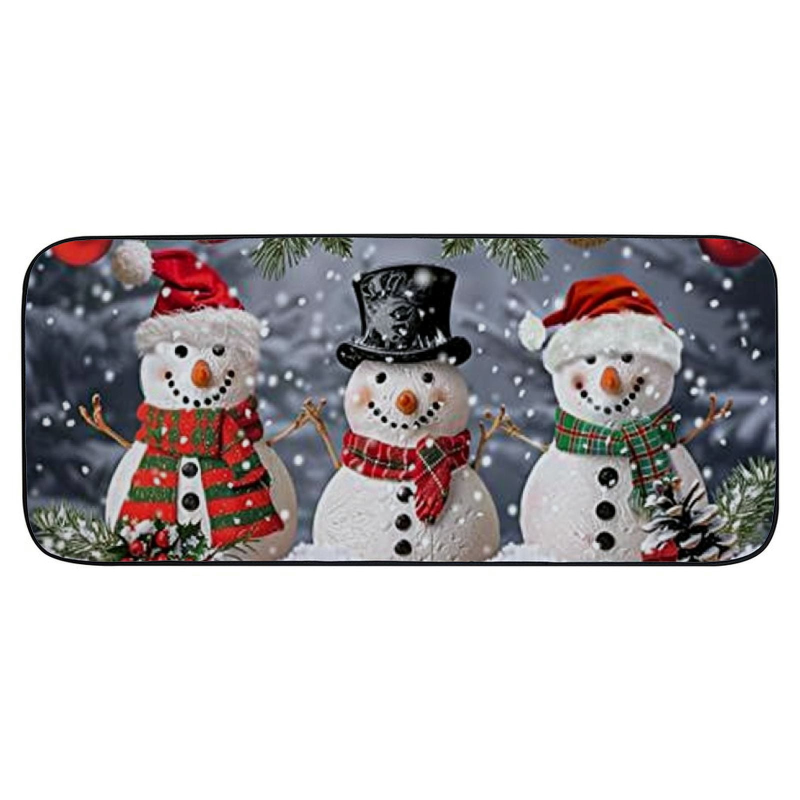 Heduofu Welcome Mat, Decorative Door Mat, Door Mat with Non-Slip Rubber Backing, Easy Cleaning, Traps Dirt, Rug for Entry, Patio, Garage