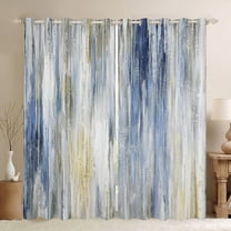 Castle Fairy Abstract Stripes Blackout Curtains Set of 2 (52x84 Each) for Teens Women Men,Geometric Lines Window Curtains,Gradient Vintage Aesthetic Curtains and Drapes,Lightweight Room Decor