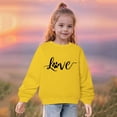thumbnail image 2 of QIPOPIQ Chandails en Molleton Filles Manches Longues Chandail Col Rond Hauts Chemises Taille 3-14 Ans Vêtements Enfants Liquidation, 2 of 5