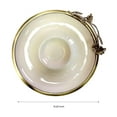 thumbnail image 7 of Chip Dip Platter Snack Plate - for Chips Crackers Salsa Sauce and Artisanal Bread Slices-Dip Tray with Built-in Bowl-Rosemary Flower Accent-Chip Platter - 13.25 x 12.5 x 2.5 Inches, 7 of 7