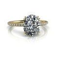 thumbnail image 1 of 2.34 Ct Wonderful Oval Natural Moissanite Diamond Wedding Rings for Ladies Fine 14K Yellow Gold, 1 of 5
