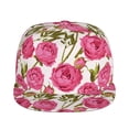 thumbnail image 2 of Fotbe Rose Flowers Flat Bill Visor Cap Classic Snapback Hat Polyester Foam Trucker Hat Trucker Cap Adjustable Baseball Cap, 2 of 9