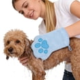 thumbnail image 6 of Microfiber Pet Towel Gloves for Dog and Cat Bathing, Quick-Dry Absorbent Wash Mitts for Paw Wiping and Gentle Drying, 6 of 9