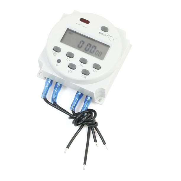 Temporizador programable digital con pantalla LCD AC/DC 12V CN101A
