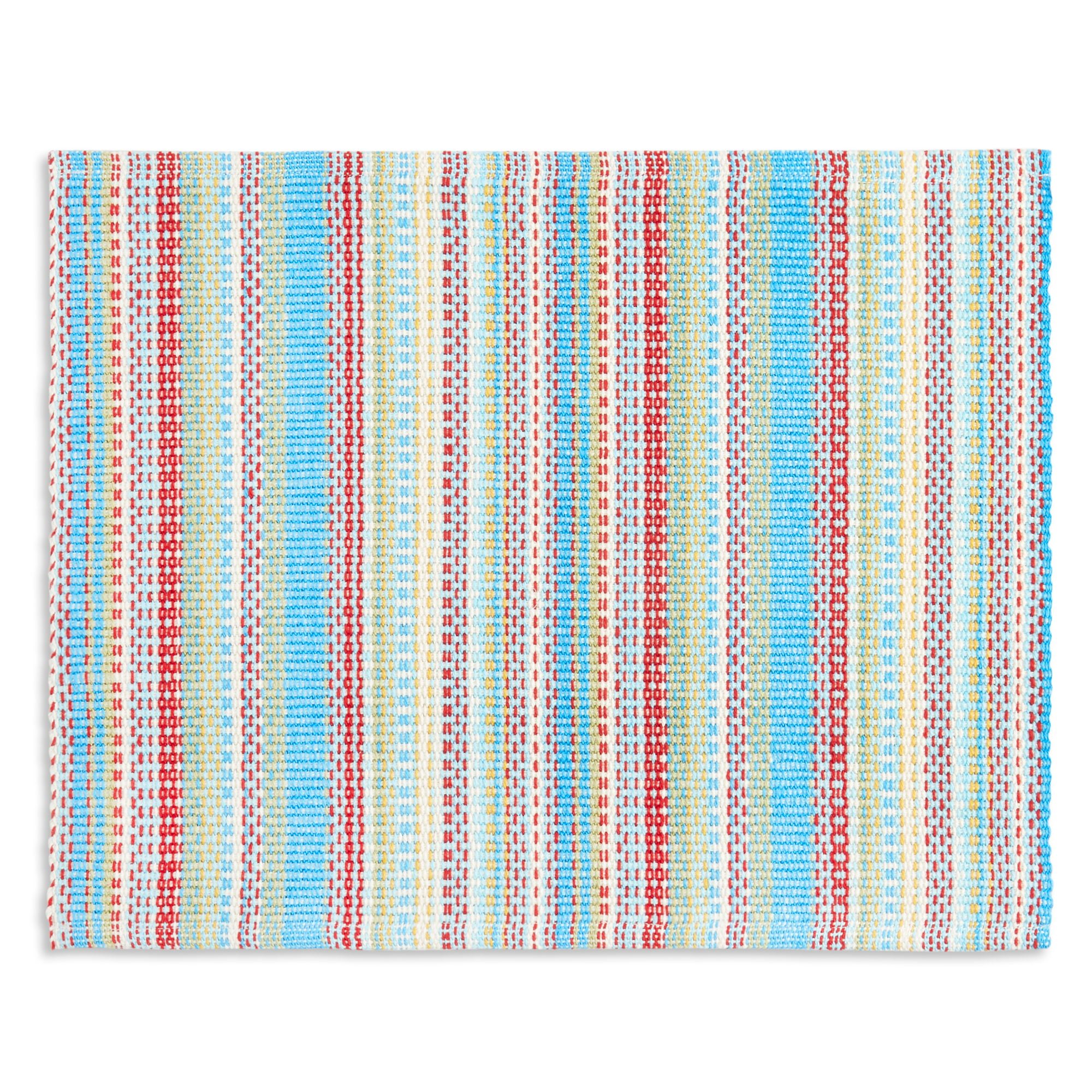 The Pioneer Woman Classic Chunky Stripe Placemat, Multicolor, 19"W x 14