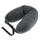 thumbnail image 1 of Cómoda almohada de viaje, portátil y ligera, rellena de emulsión para el cuello, ideal para avión, coche, tren. Gris oscuro, 1 of 6