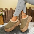 thumbnail image 3 of Rokment Womens Orthopedic Platform Clogs Backless Snow Boots Fleece Lined Winter Fashion Warm Chunky Slip on Mules Indoor Outdoor Casual Booties Wide Width C Size 7, 3 of 7
