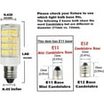 thumbnail image 3 of Anylight-E11 Bulbs- 40W or 55W Equivalent Halogen Repalcement 350 Lumens, Mini Candelabra Base,110, 120v,130, 3 of 5