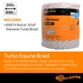 thumbnail image 2 of Gallagher G62174 0,13 X 656 Pies Ultra White Turbo Equibraid, 2 of 5