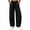 Black, variant on Luvrsol Womens Sweat Pants Casual Solid Wide Straight Leg Sweatpants Relaxed Fit Long Athletic Lounge Pants S-3XL