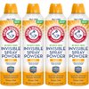 4 Pack Arm & Hammer No White Mess Invisible Spray Powder, 7 Ounces each