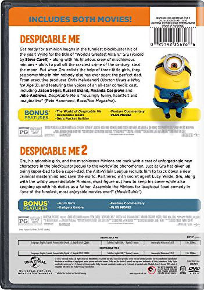 Despicable Me 2: 2-Movie Collection Kids & Family (DVD) - image 3 of 3