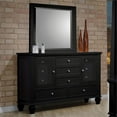 thumbnail image 6 of Home Square 2 Piece Set with Dresser and 5 Drawer Chest in Black and Silver, 6 of 13
