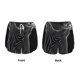 thumbnail image 3 of Balery Geometric Lines Dog Art Pantalones cortos deportivos para mujer con forro y dos bolsillos, elásticos, para entrenamiento, gimnasio, yoga-X-Large, 3 of 7