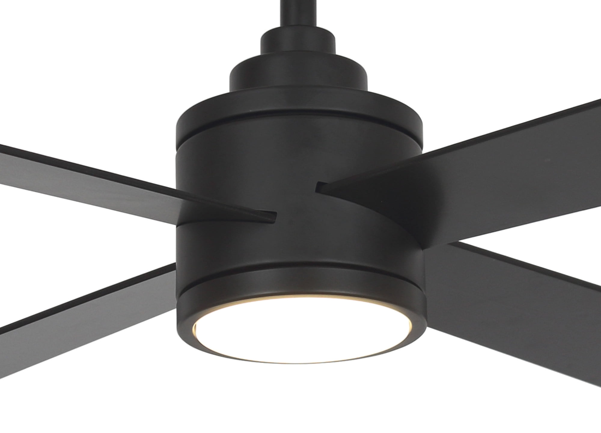 Minkaaire F796L-CL/SBR F796L-CL/SBR 54" 4 Blade Led Indoor Ceiling Fan - Coal / Soft Brass