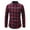 G-Red, variant on Wyobmus Men's Twill Button Down Shirt Regular Fit Dress Shirts Long Sleeve Plaid Flannel Casual Shirts Spread Collar Business Work Shirts Blouses K-Red